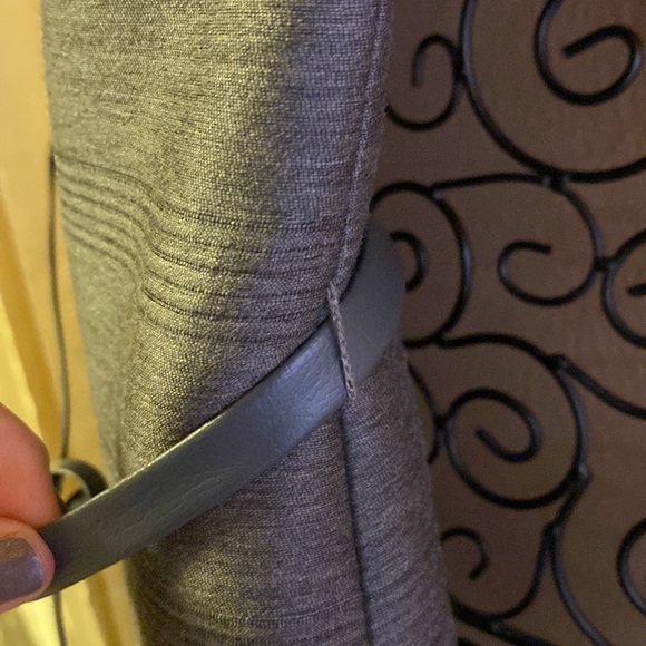 Vintage Leonard Arkin  gray designer dress with Union tag and belt - Picture 9 of 12